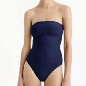 Jcrew Cross-Back Bandeau one piece swimsuit